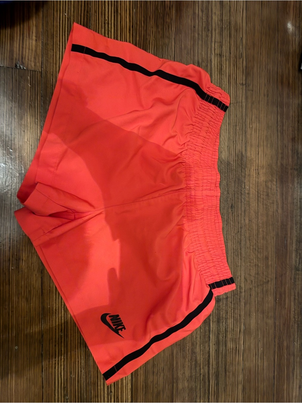 Nike Running Shorts with Black Stripe and zipper pocket